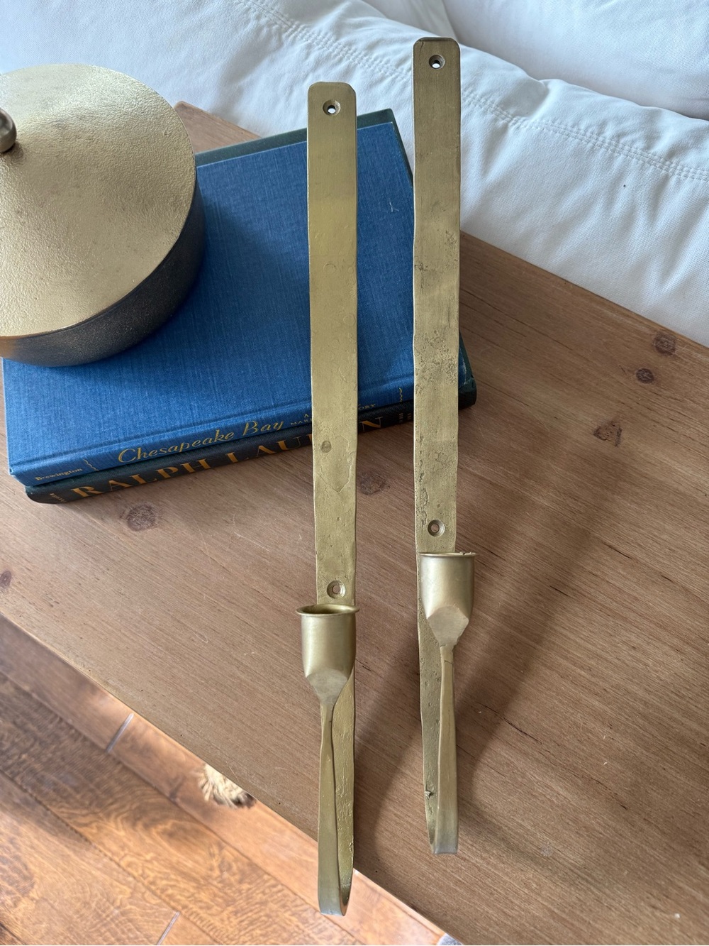 Magnolia - Antique Gold Finish Julian Forged Iron Wall Sconces Set of Two